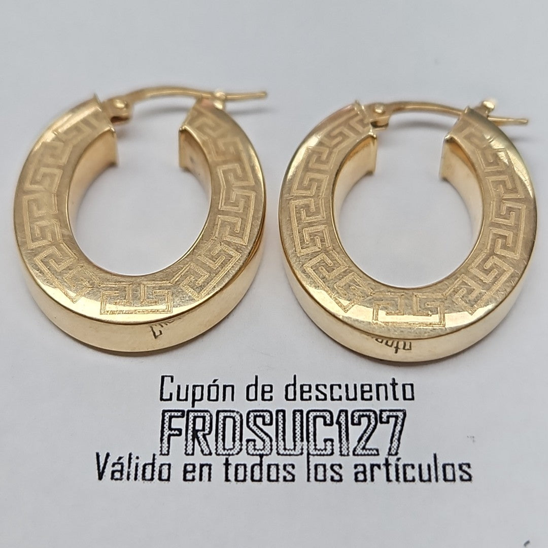 ARRACADAS PAR ORO 14 K 4.6 GRMS (SEMINUEVO)