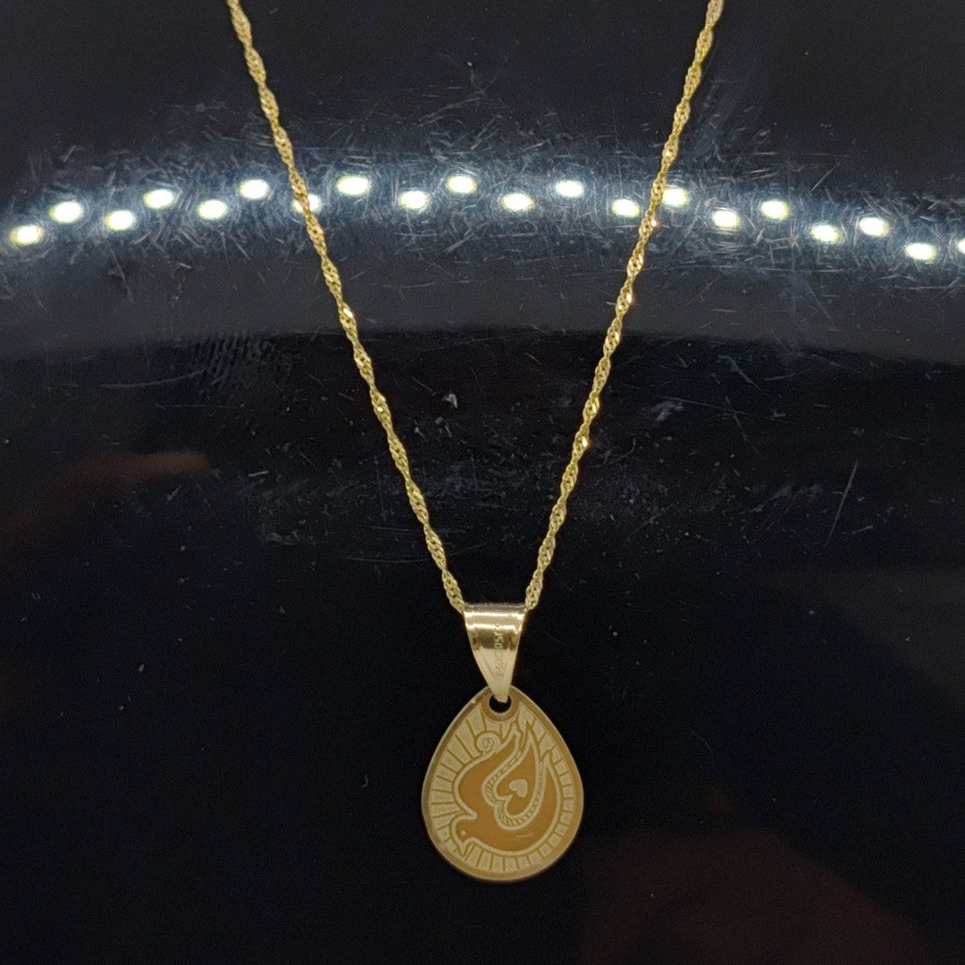 CADENA,MEDALLA RELIGIOSA ORO 10 K 1,40 GRMS (SEMINUEVO)