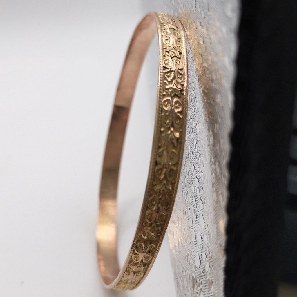 PULSERA RIGIDA ORO 10 K 10.2 GRMS (SEMINUEVO)