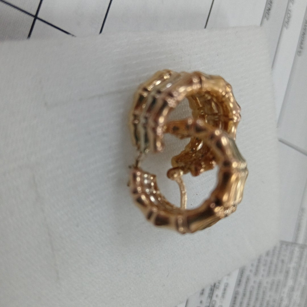 ARRACADAS PAR ORO COMBINADO 14 K 4,30 GRMS (SEMINUEVO)