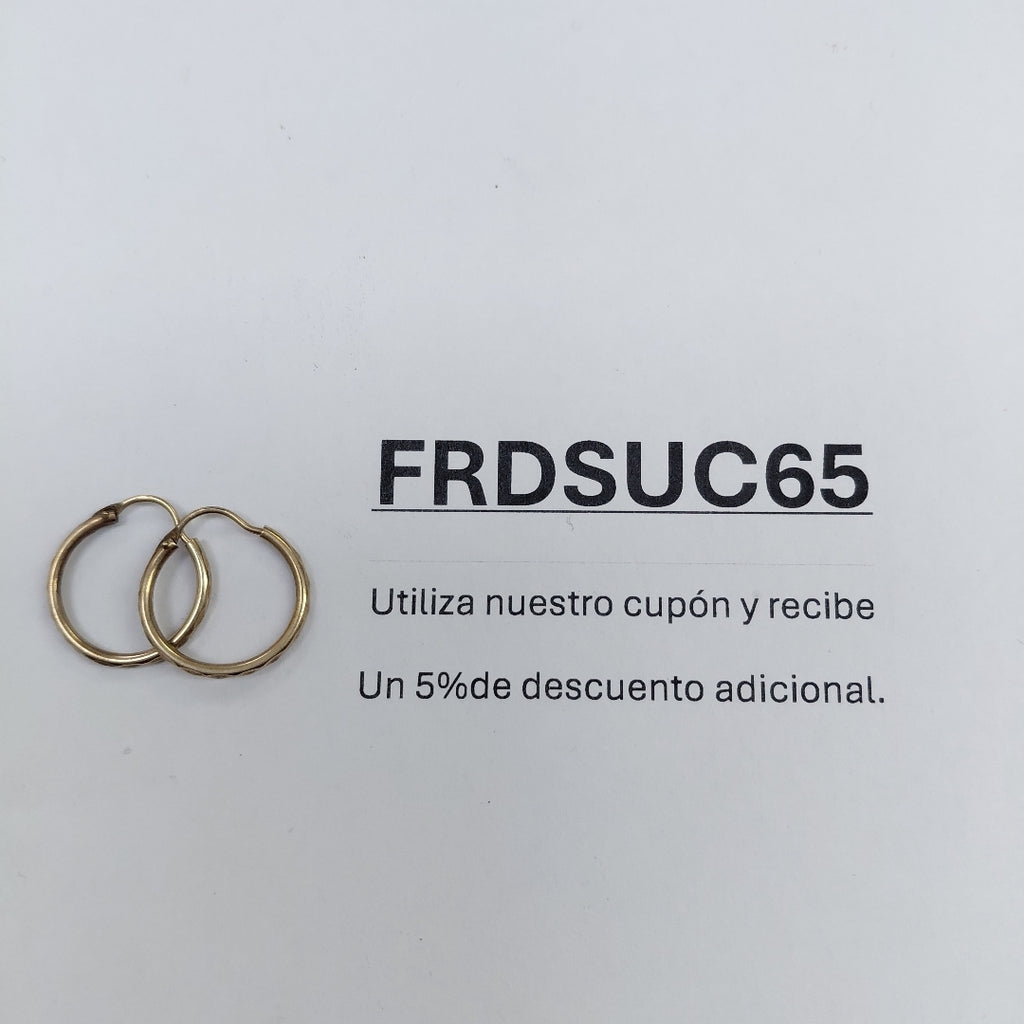 ARRACADAS PAR ORO 8 K 1,00 GRMS (SEMINUEVO)