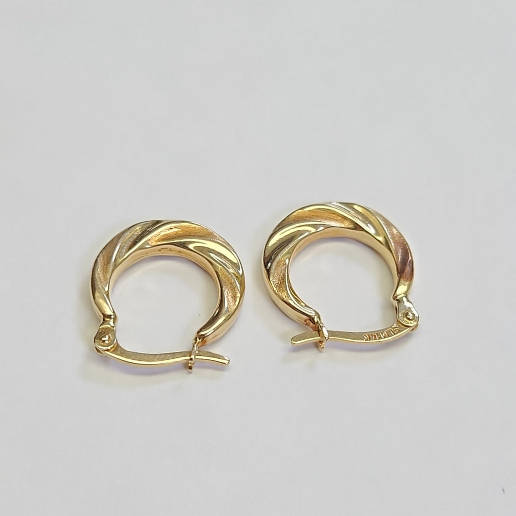 ARRACADAS PAR ORO 14 K 1.2 GRMS (SEMINUEVO)