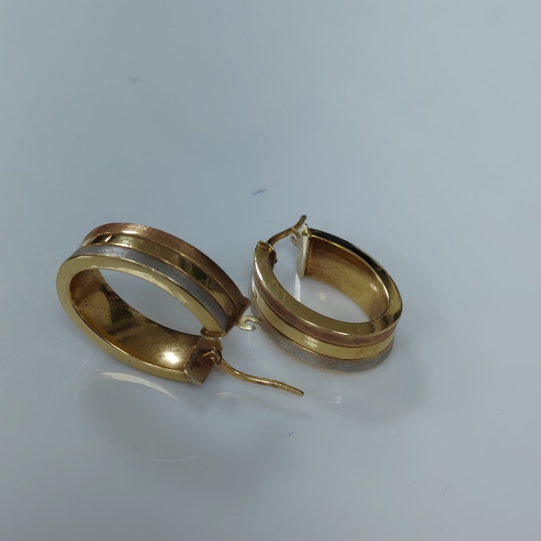 ARETES PAR ORO 14 K 3,10 GRMS (SEMINUEVO)