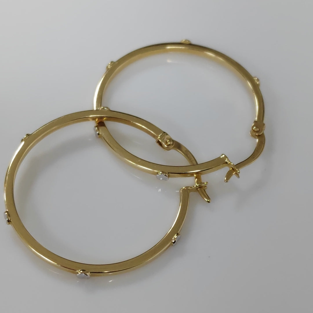 ARRACADAS PAR ORO 14 K 2 GRMS (SEMINUEVO)