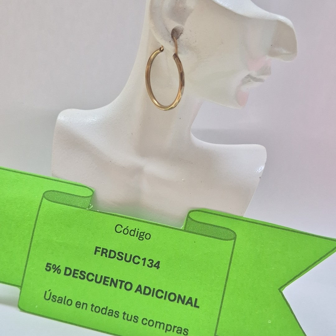 ARRACADAS PAR ORO 10 K 1,40 GRMS (SEMINUEVO)