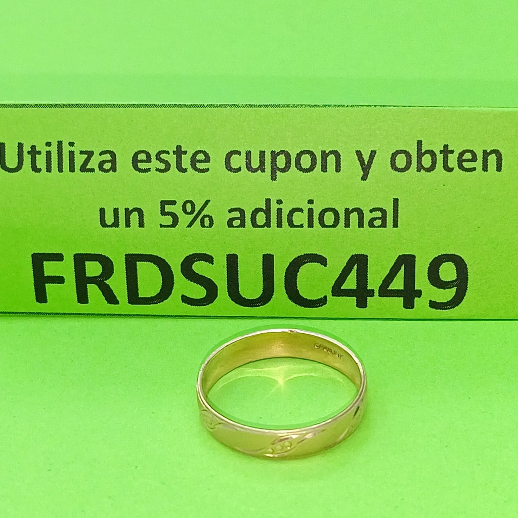 ARGOLLA ORO 10 K 1.4 GRMS (SEMINUEVO)