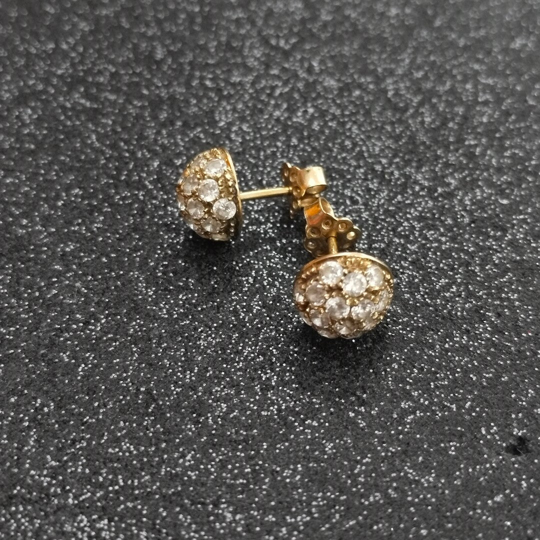 BROQUELES PAR ORO 14 K 3.8 GRMS (SEMINUEVO)
