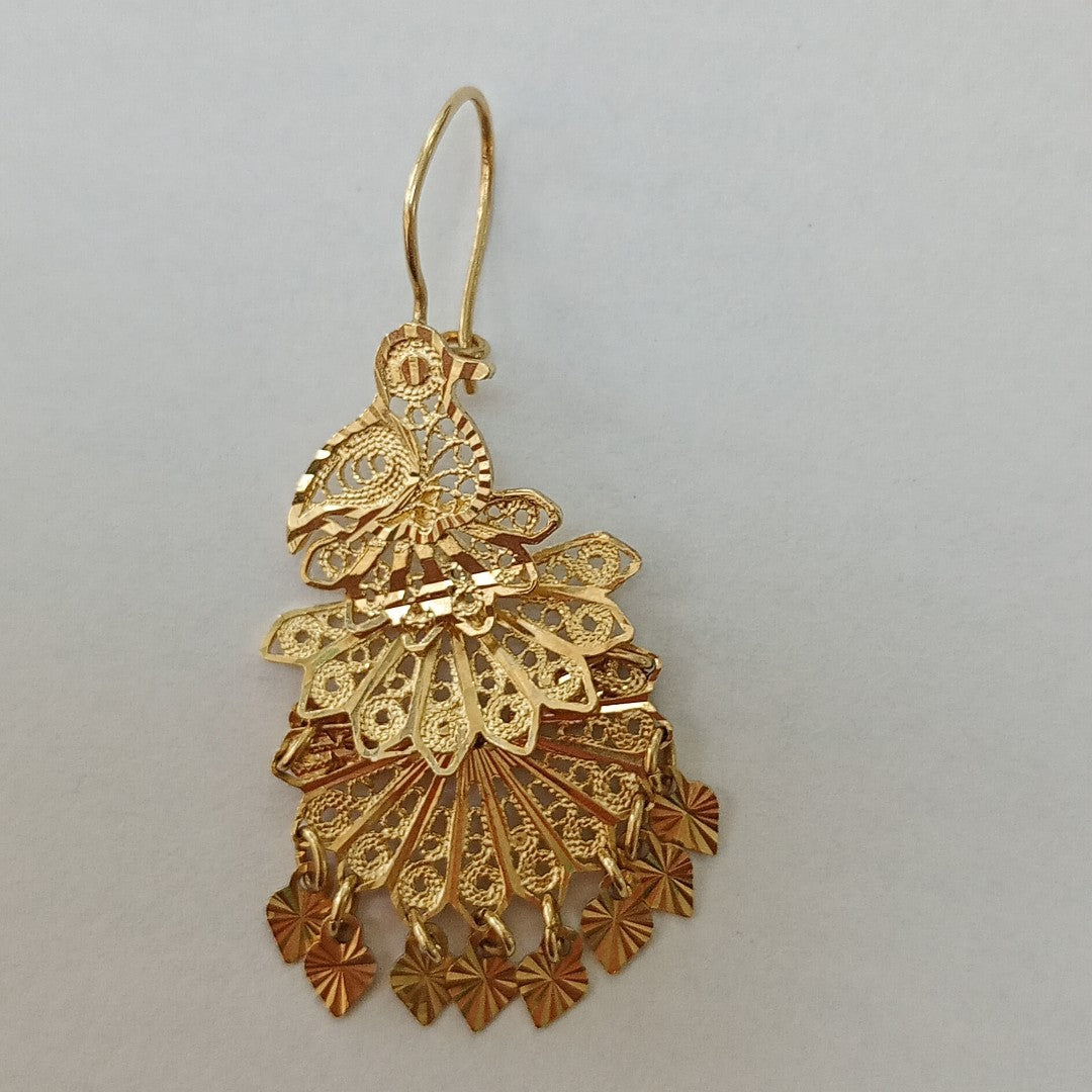 ARETES PAR ORO 14 K 8 GRMS (SEMINUEVO)
