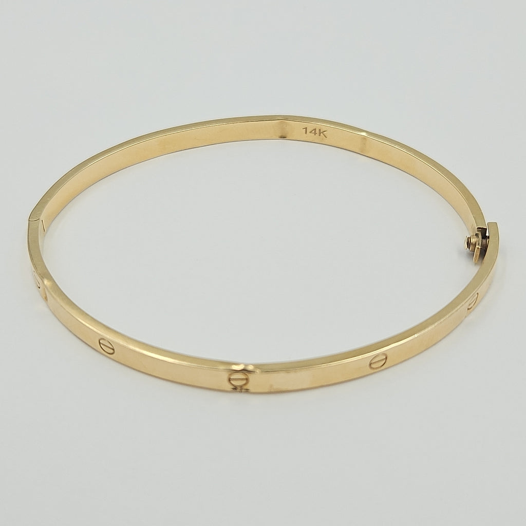 PULSERA RIGIDA ORO 14 K 4,90 GRMS (SEMINUEVO)