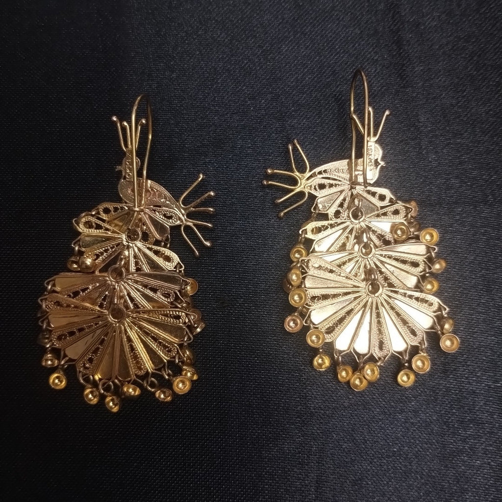 ARETES PAR ORO 10 K 12,10 GRMS (SEMINUEVO)