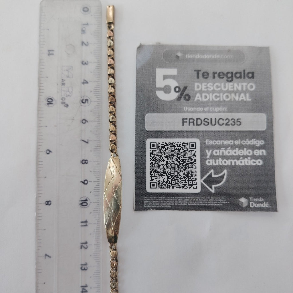 ESCLAVA ORO,ORO COMBINADO 10 K 7,00 GRMS (SEMINUEVO)