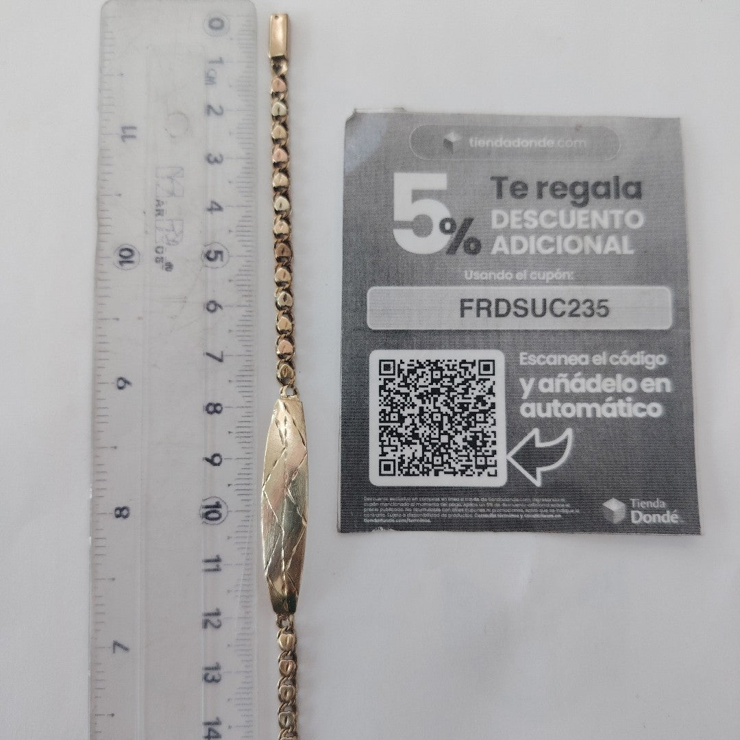 ESCLAVA ORO,ORO COMBINADO 10 K 7,00 GRMS (SEMINUEVO)