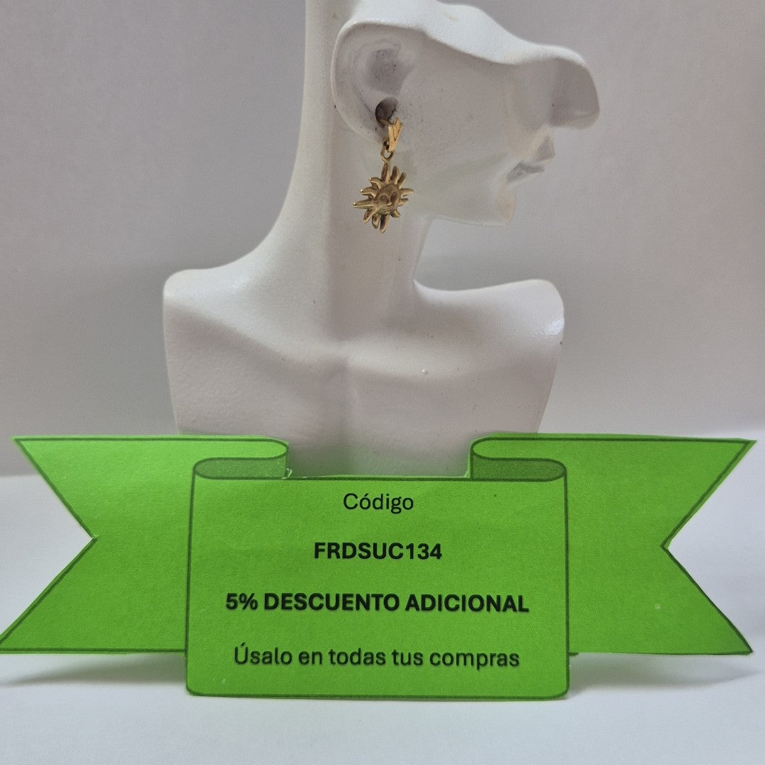 ARRACADAS PAR ORO 10 K 1,40 GRMS (SEMINUEVO)