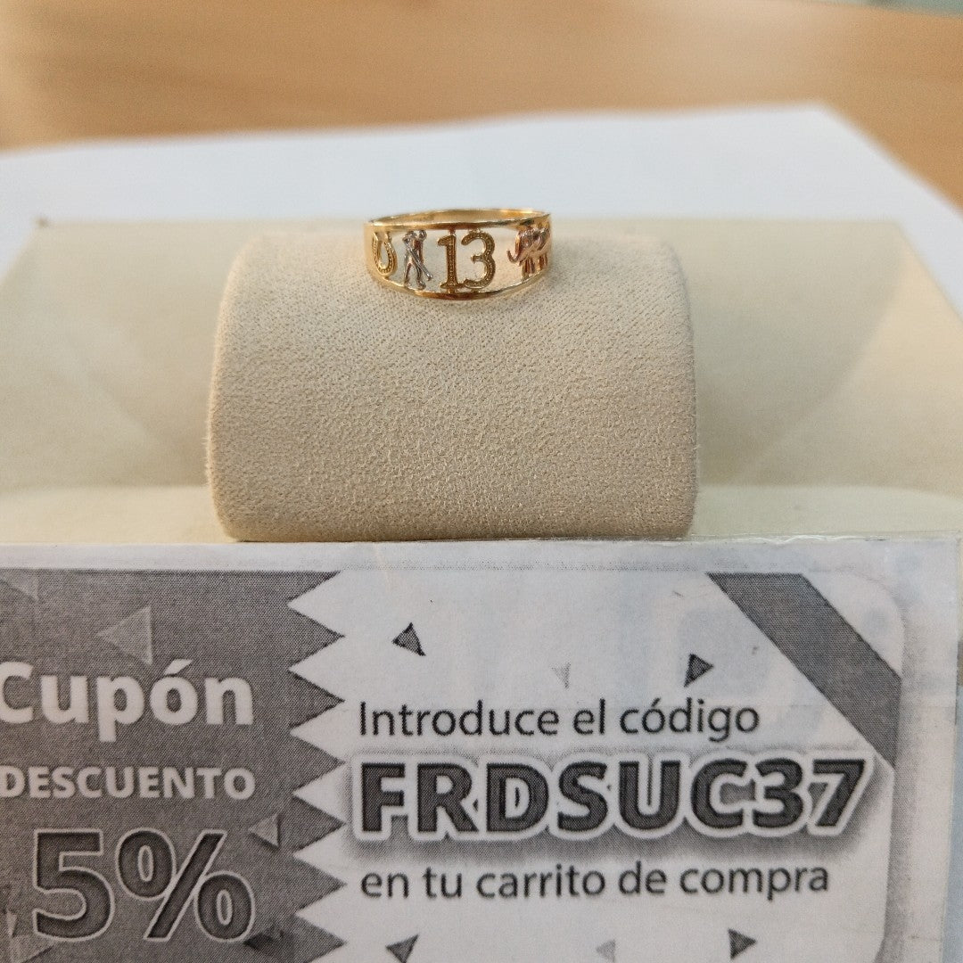 ARGOLLA DE LA SUERTE ORO 14 K 1,60 GRMS (SEMINUEVO)