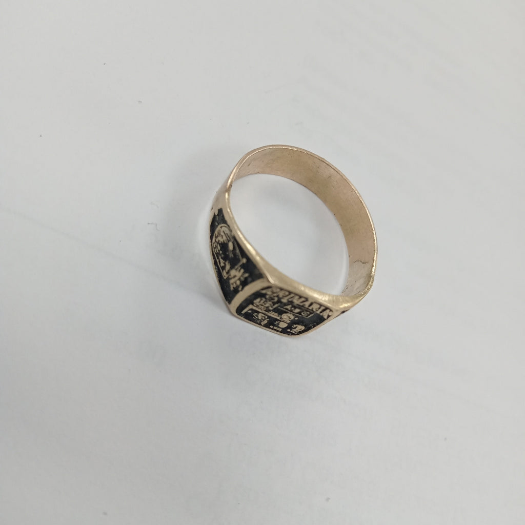 ANILLO DE GRADUACIÓN ORO 8 K 2.3 GRMS (SEMINUEVO)