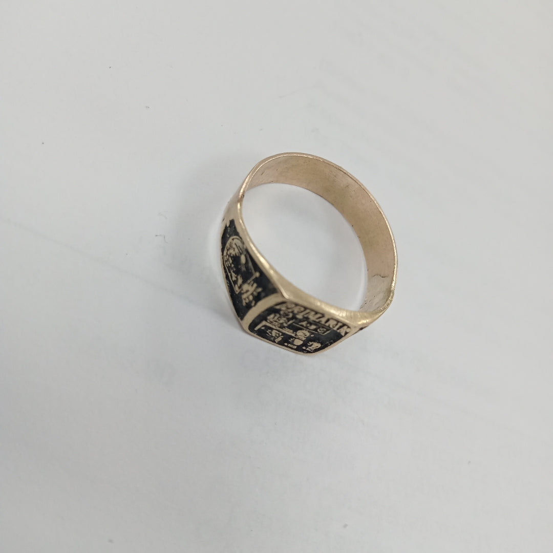 ANILLO DE GRADUACIÓN ORO 8 K 2.3 GRMS (SEMINUEVO)