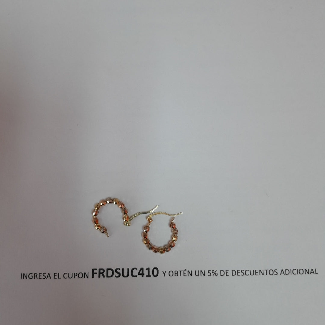 ARRACADAS PAR ORO COMBINADO 10 K 2,00 GRMS (SEMINUEVO)