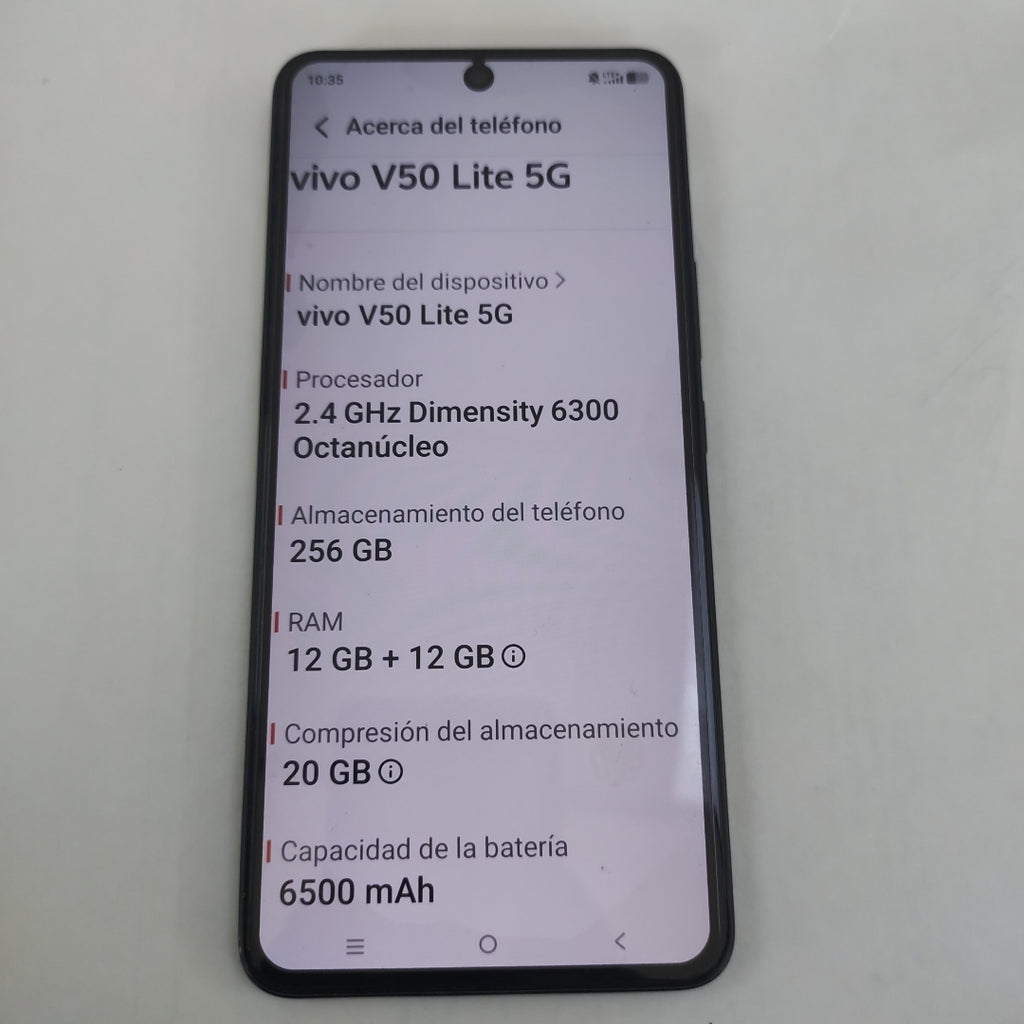 CELULAR VIVO V50 LITE 5G V2440 (2025) 256 GB 12 GB RAM (SEMINUEVO)
