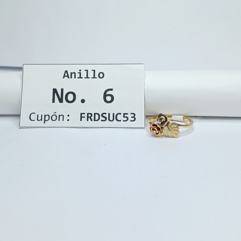 ANILLITO ORO COMBINADO 14 K 2,20 GRMS (SEMINUEVO)