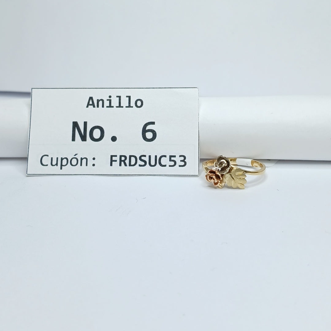 ANILLITO ORO COMBINADO 14 K 2,20 GRMS (SEMINUEVO)