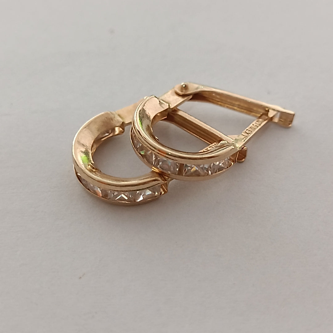 ARRACADAS PAR ORO 14 K 1.3 GRMS (SEMINUEVO)