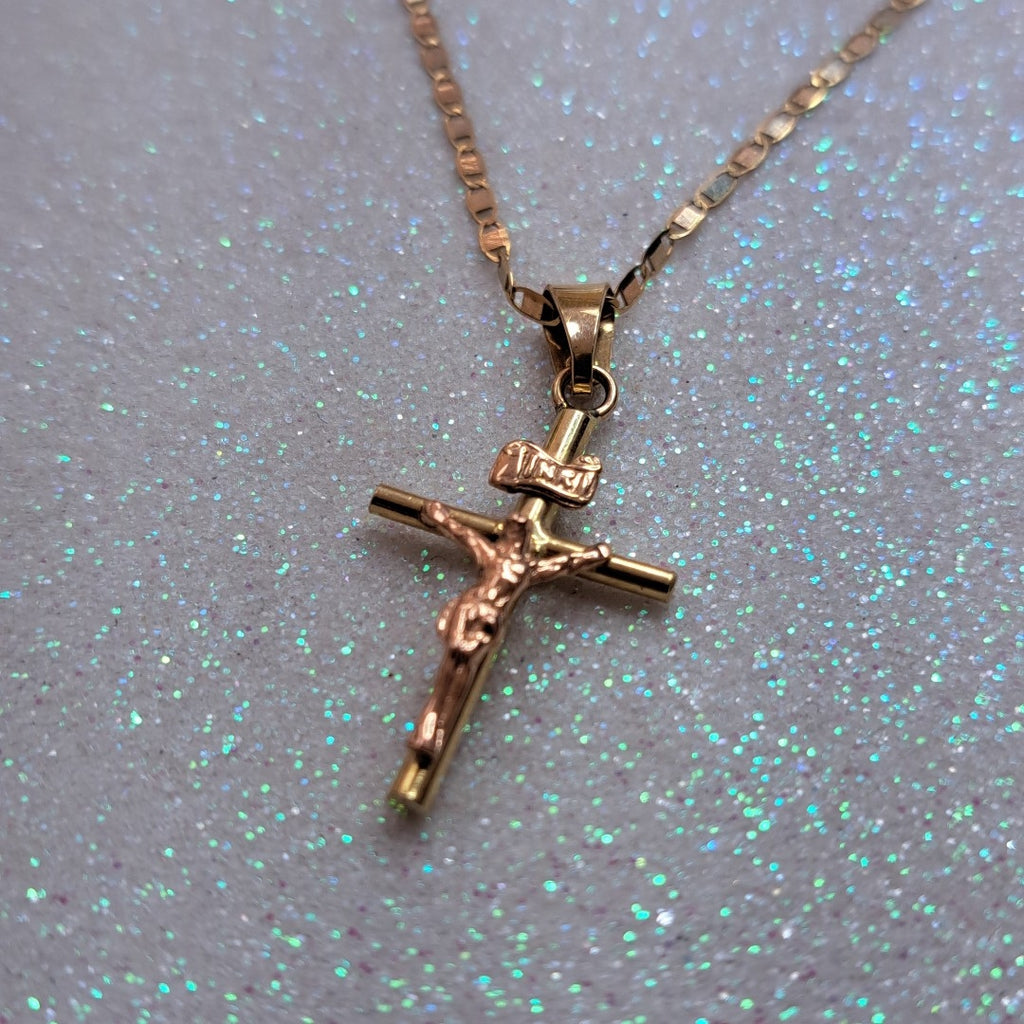 CADENA, CRISTO ORO 10 K 2.6 GRMS (SEMINUEVO)