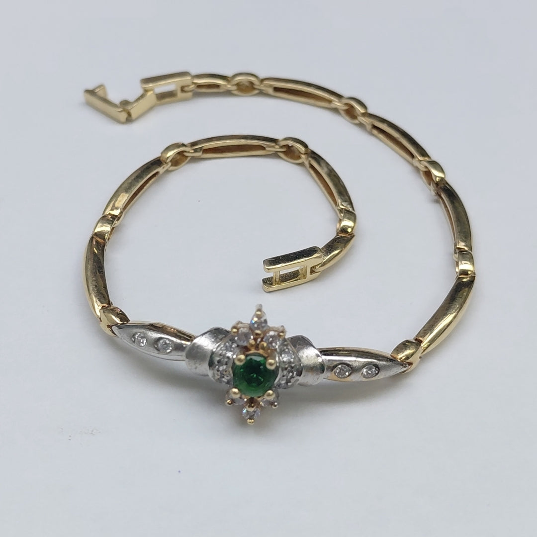 PULSERA ORO, ORO BLANCO 14 K 8.5 GRMS (SEMINUEVO)
