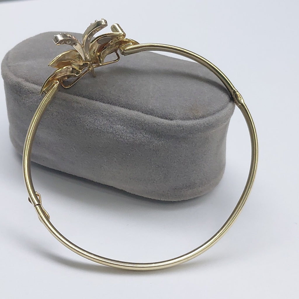 PULSERA RIGIDA ORO 14 K 8.8 GRMS (SEMINUEVO)