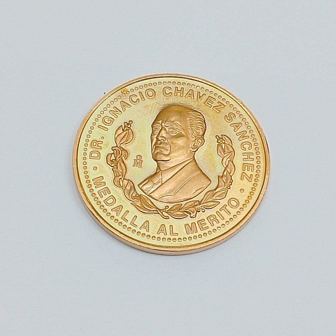 MEDALLA CONMEMORATIVA ORO 21 K 24.7 GRMS (SEMINUEVO)
