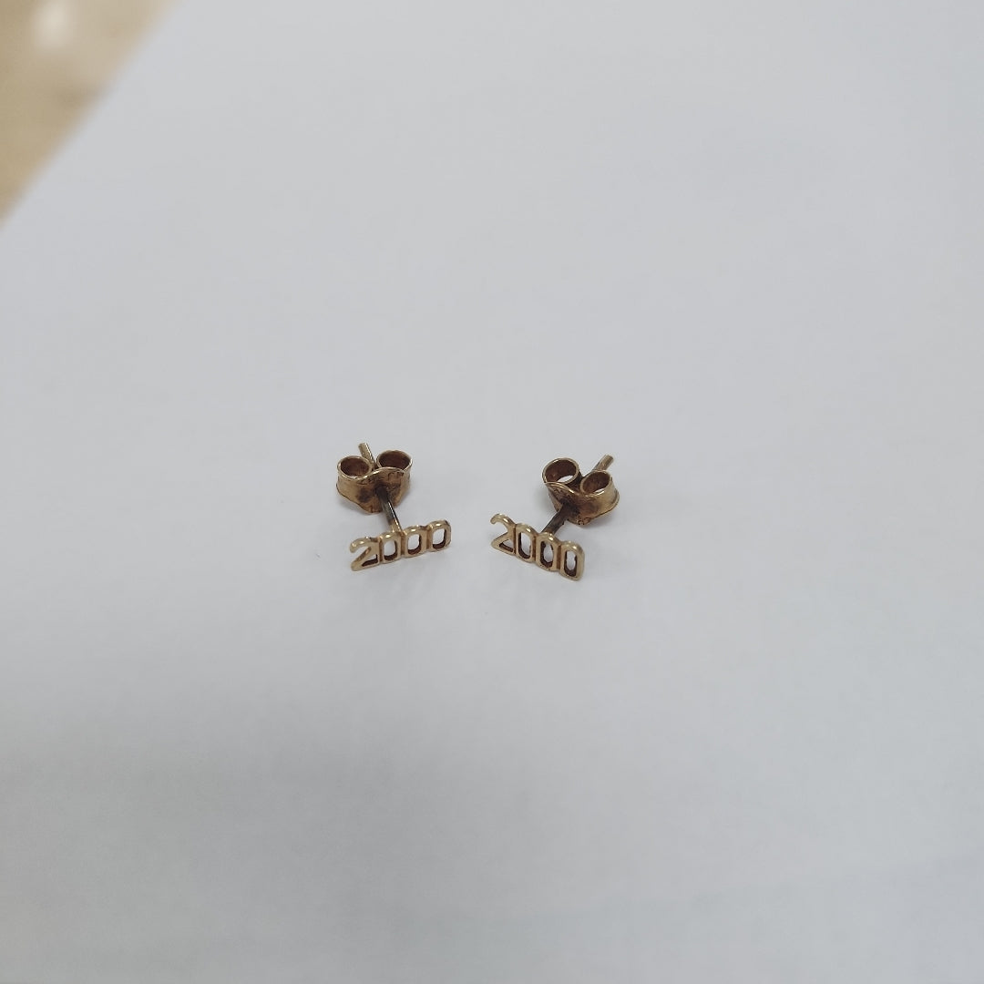 BROQUELES PAR ORO 14 K 0,60 GRMS (SEMINUEVO)