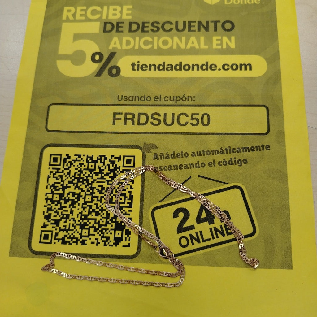 CADENA ORO 14 K 6.3 GRMS (SEMINUEVO)
