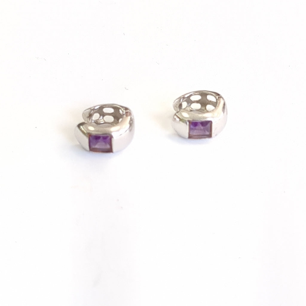 ARRACADAS PAR ORO BLANCO 14 K 4,40 GRMS (SEMINUEVO)
