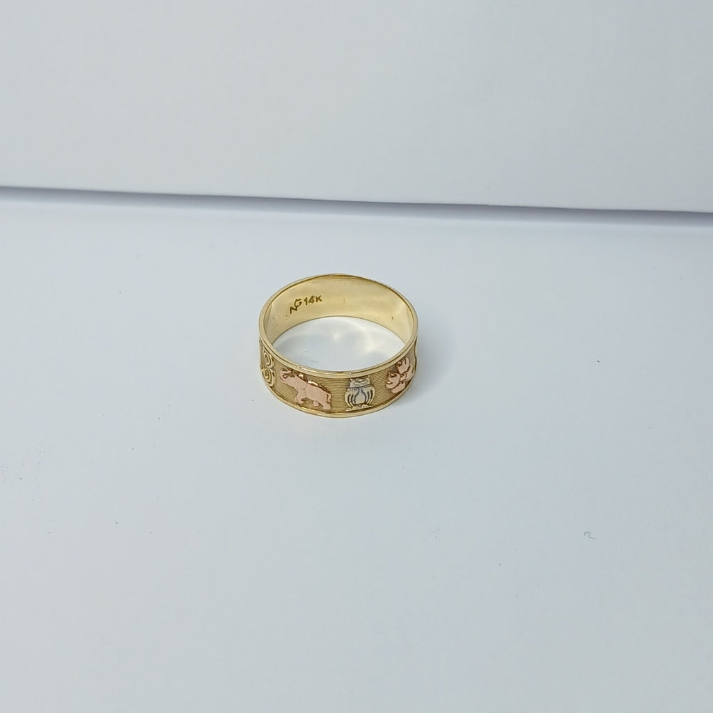 ARGOLLA DE LA SUERTE ORO 14 K 2,90 GRMS (SEMINUEVO)