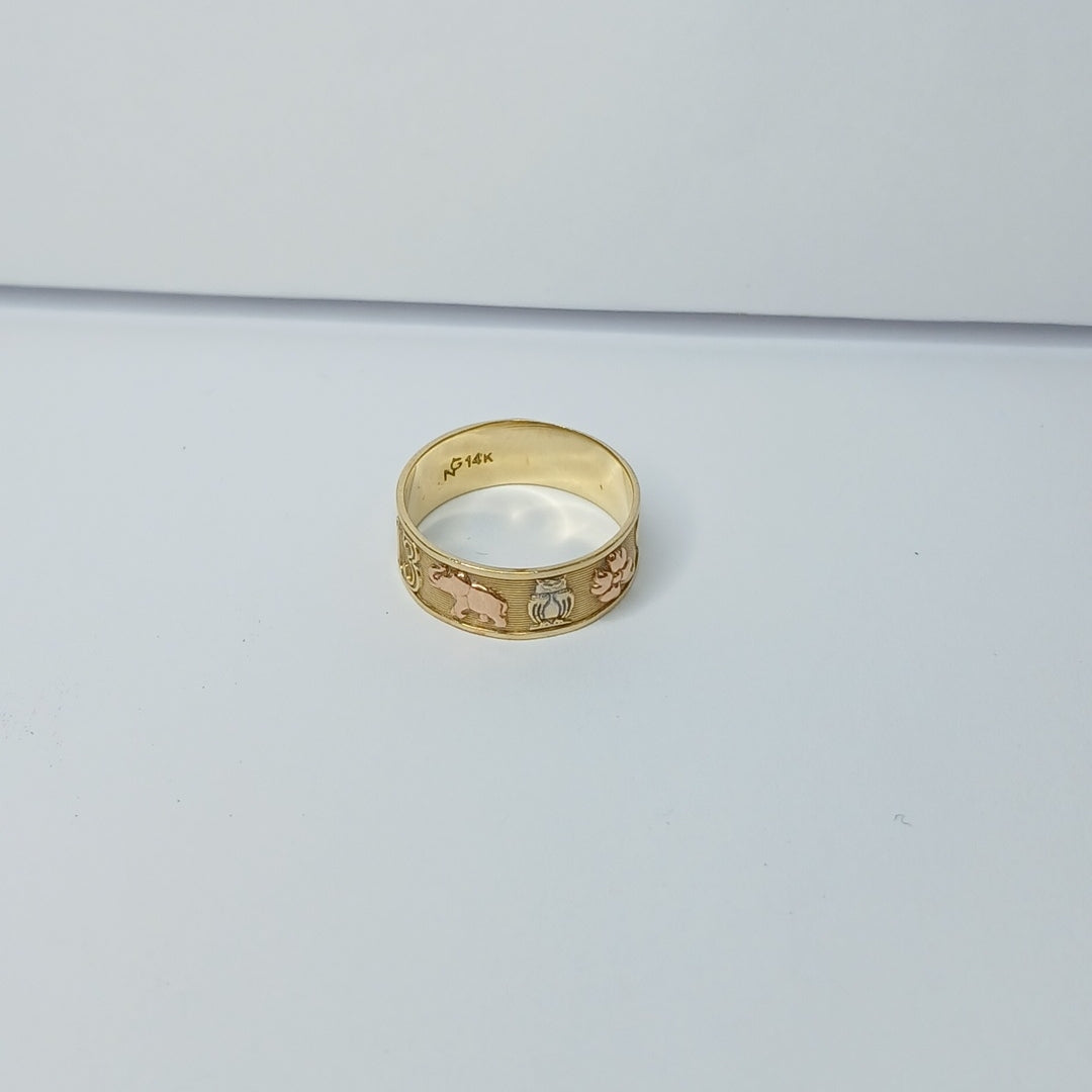 ARGOLLA DE LA SUERTE ORO 14 K 2,90 GRMS (SEMINUEVO)