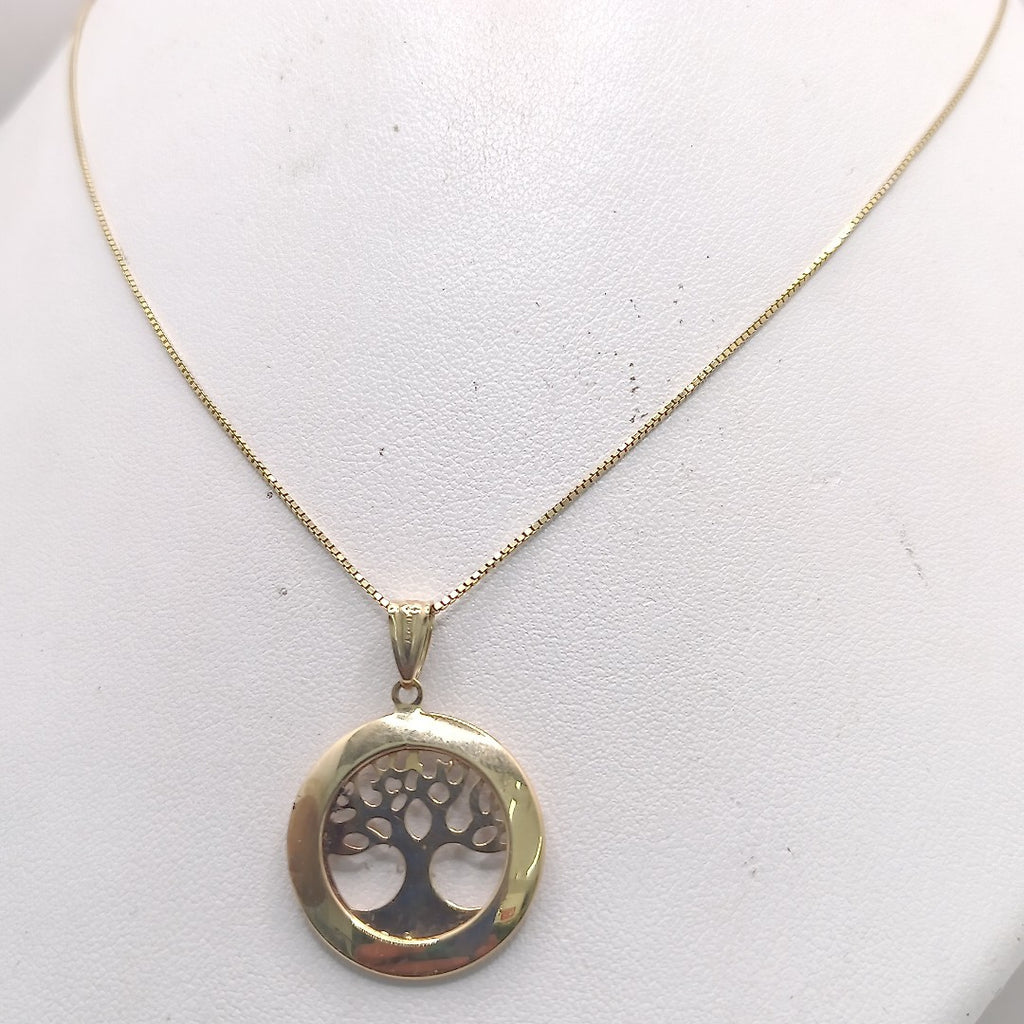 CADENA, DIJE ORO 14 K 4 GRMS (SEMINUEVO)