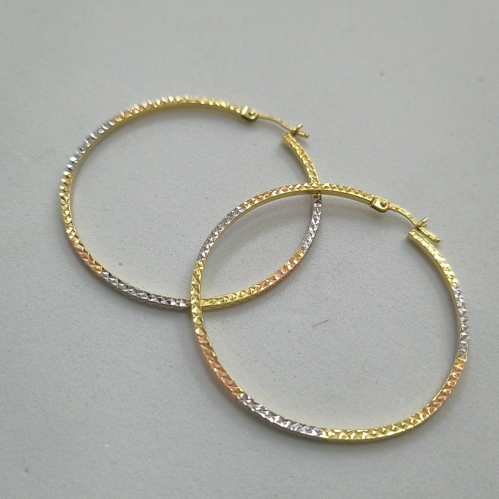 ARRACADAS PAR ORO, ORO COMBINADO 10 K 2.8 GRMS (SEMINUEVO)