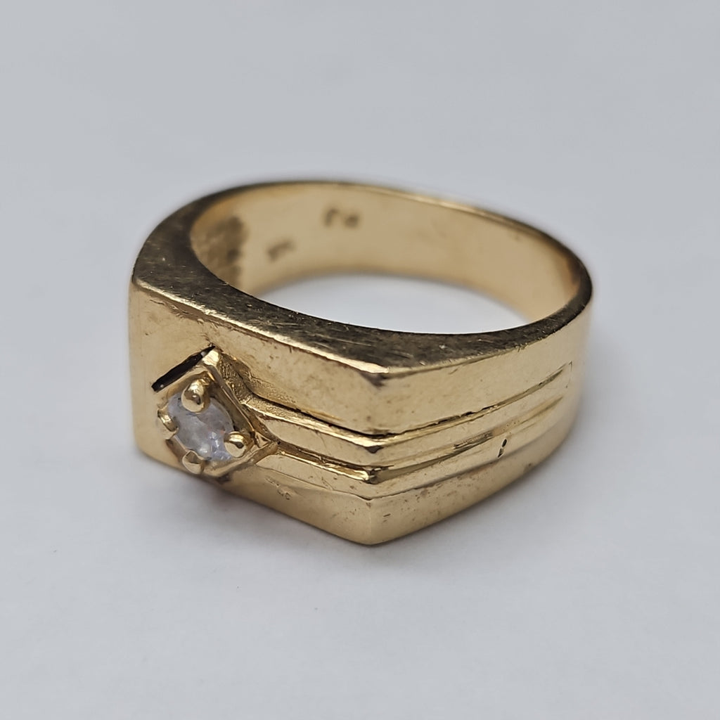 ANILLO ORO 14 K 10.4 GRMS (SEMINUEVO)