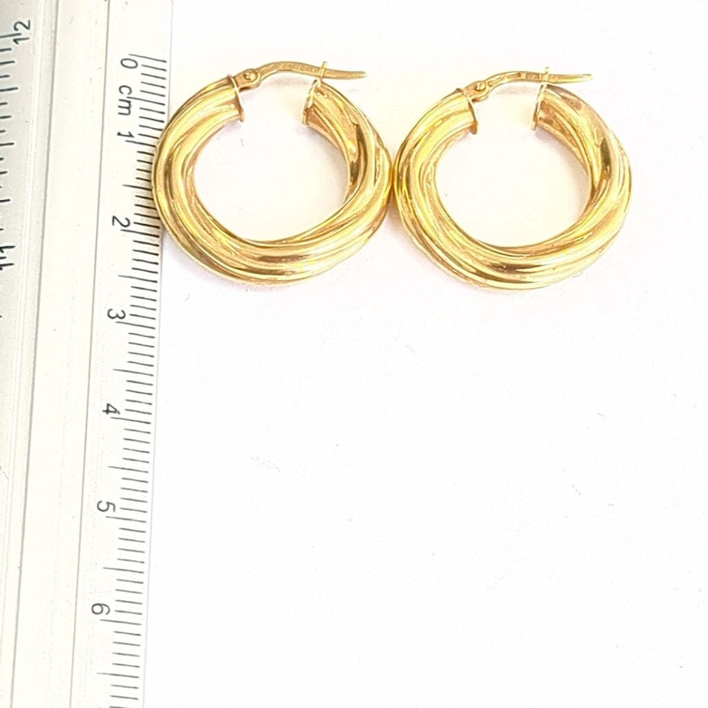ARRACADAS PAR ORO 14 K 2,40 GRMS (SEMINUEVO)