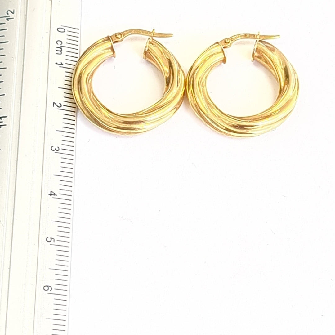 ARRACADAS PAR ORO 14 K 2,40 GRMS (SEMINUEVO)
