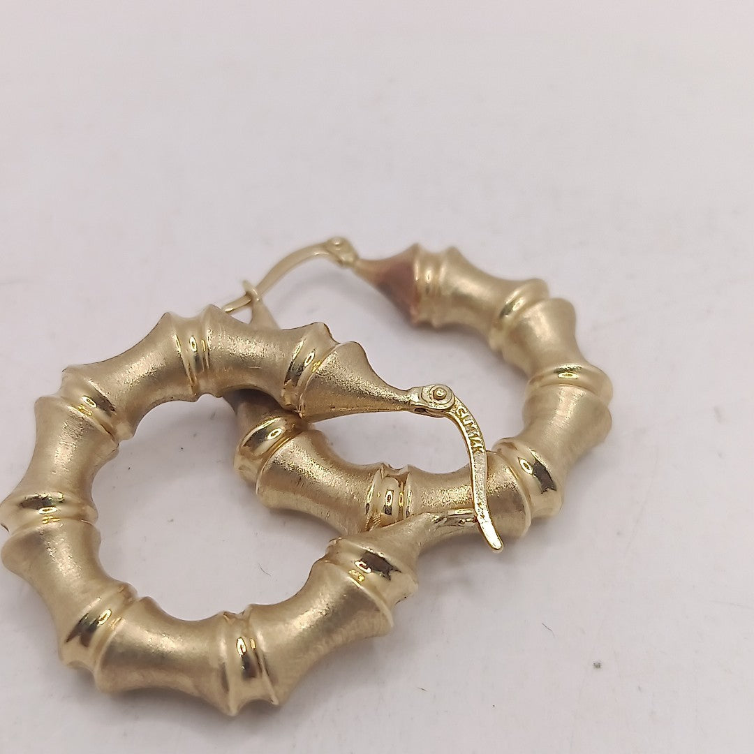 ARRACADAS PAR ORO 14 K 4.3 GRMS (SEMINUEVO)