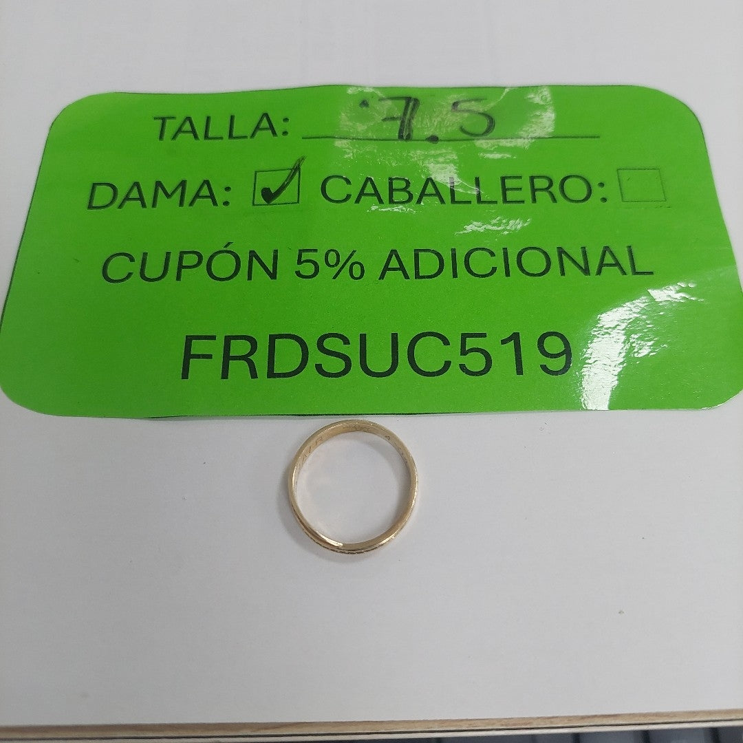 ANILLITO ORO 14 K 2.5 GRMS (SEMINUEVO)