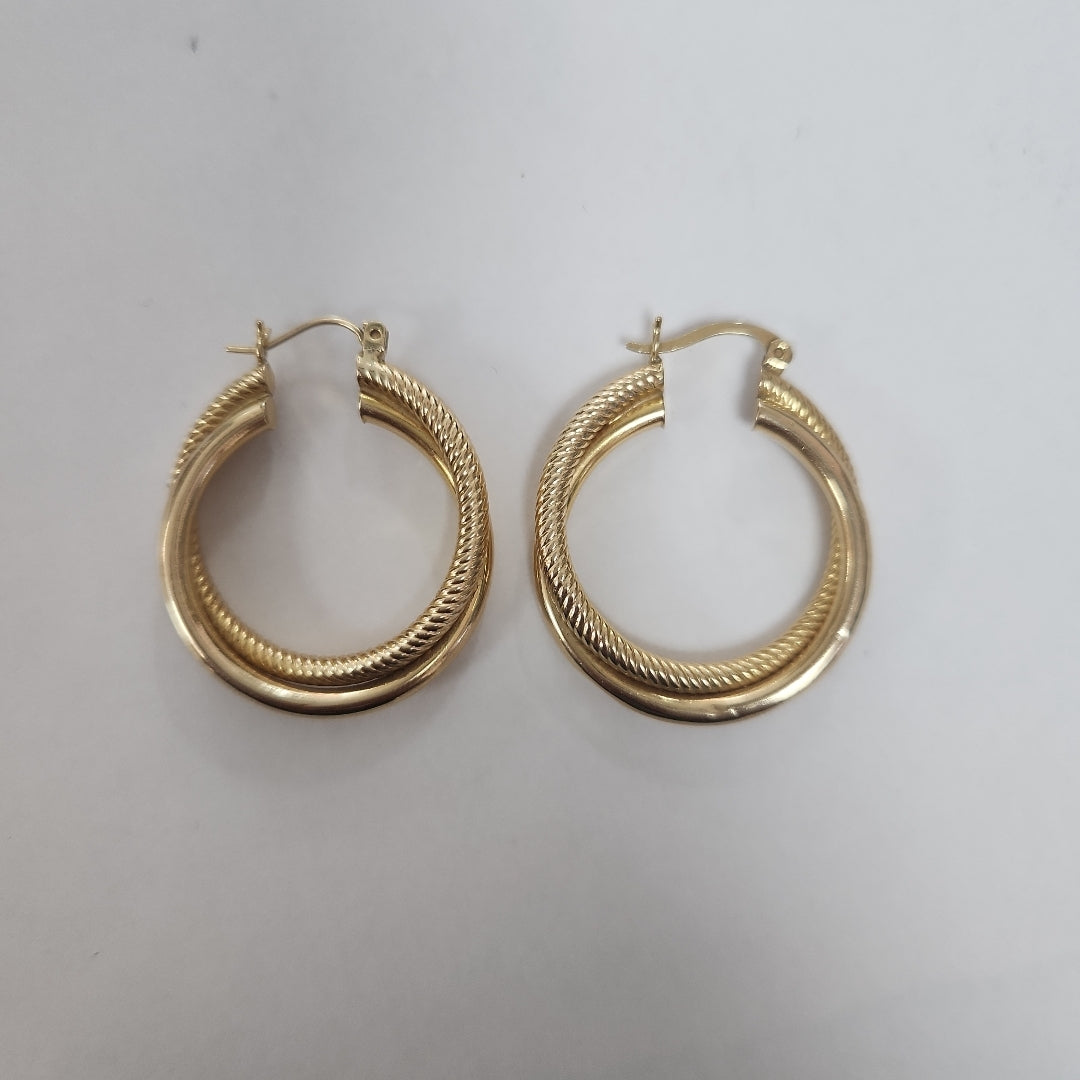 ARRACADAS PAR ORO 14 K 5.6 GRMS (SEMINUEVO)