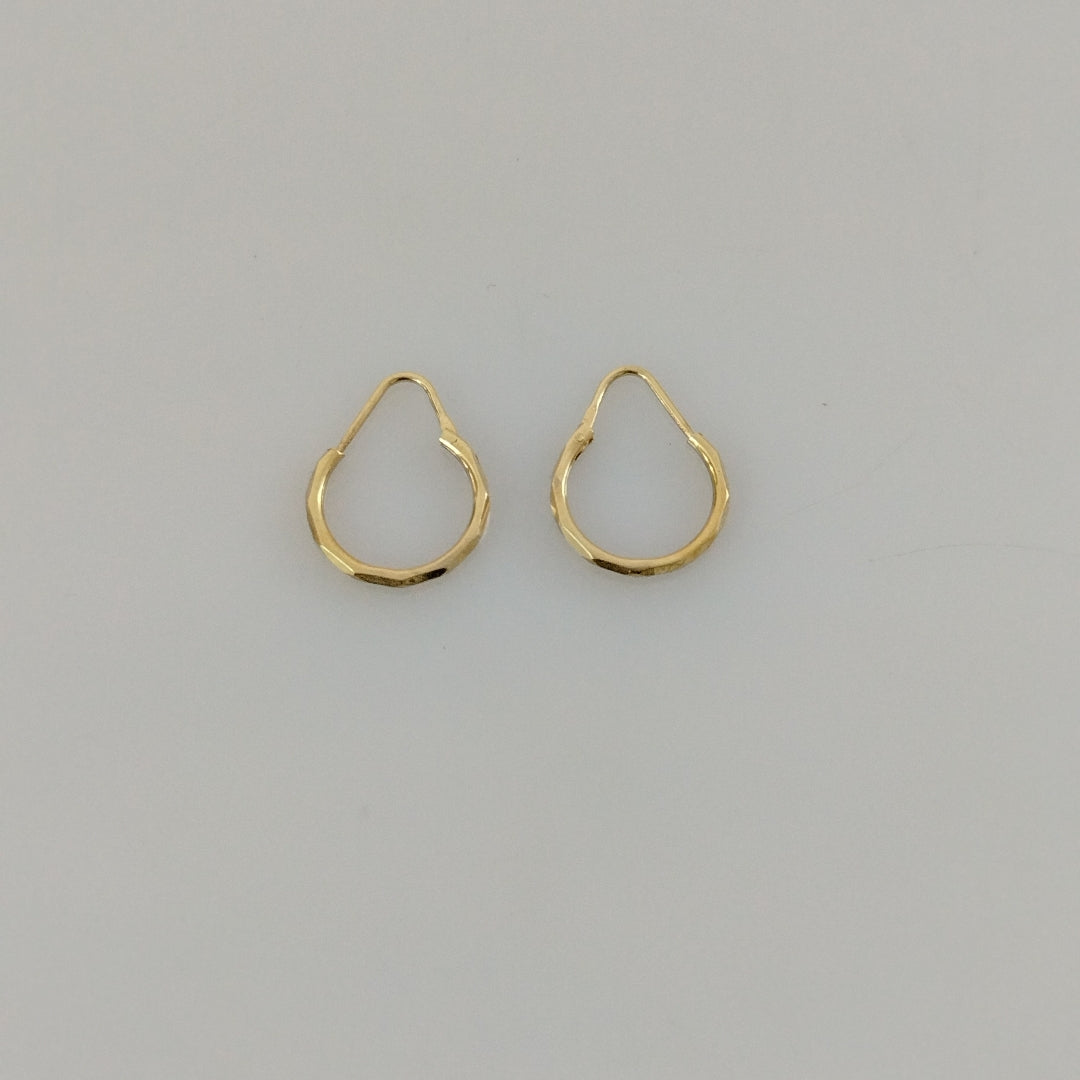 ARETES PAR ORO 14 K 1,00 GRMS (SEMINUEVO)