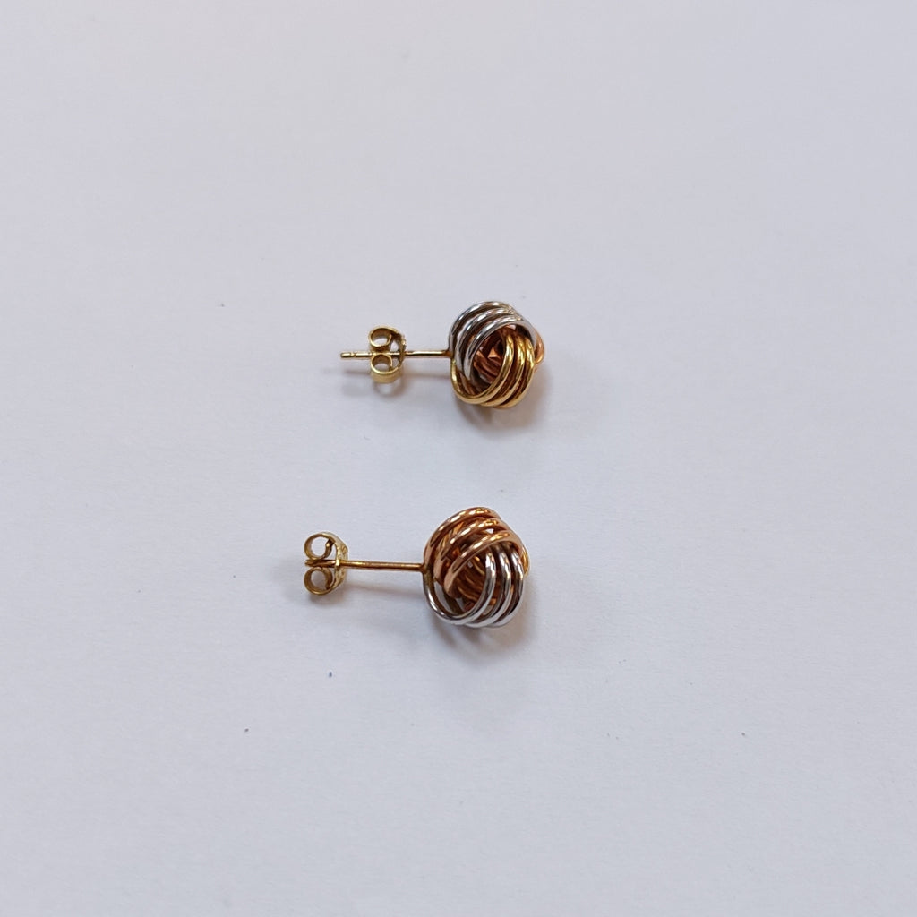 BROQUELES PAR ORO COMBINADO 14 K 2,30 GRMS (SEMINUEVO)
