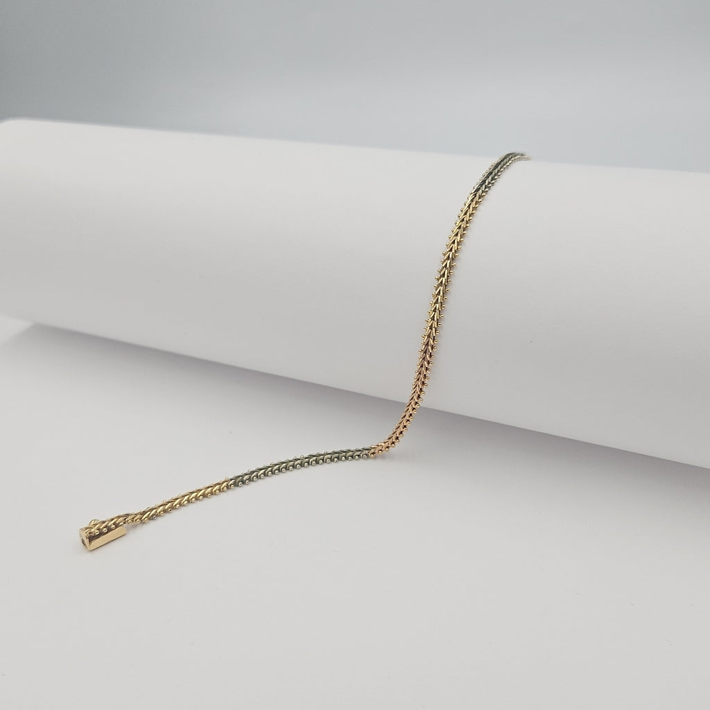 PULSERA ORO,ORO COMBINADO 10 K 6,30 GRMS (SEMINUEVO)
