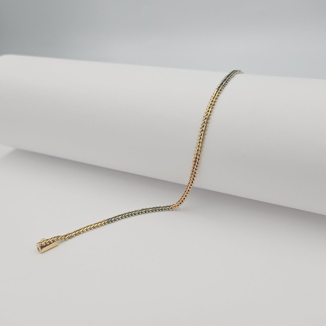 PULSERA ORO,ORO COMBINADO 10 K 6,30 GRMS (SEMINUEVO)
