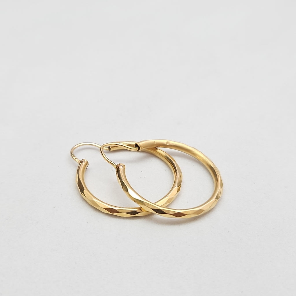 ARRACADAS PAR ORO 14 K 3.5 GRMS (SEMINUEVO)