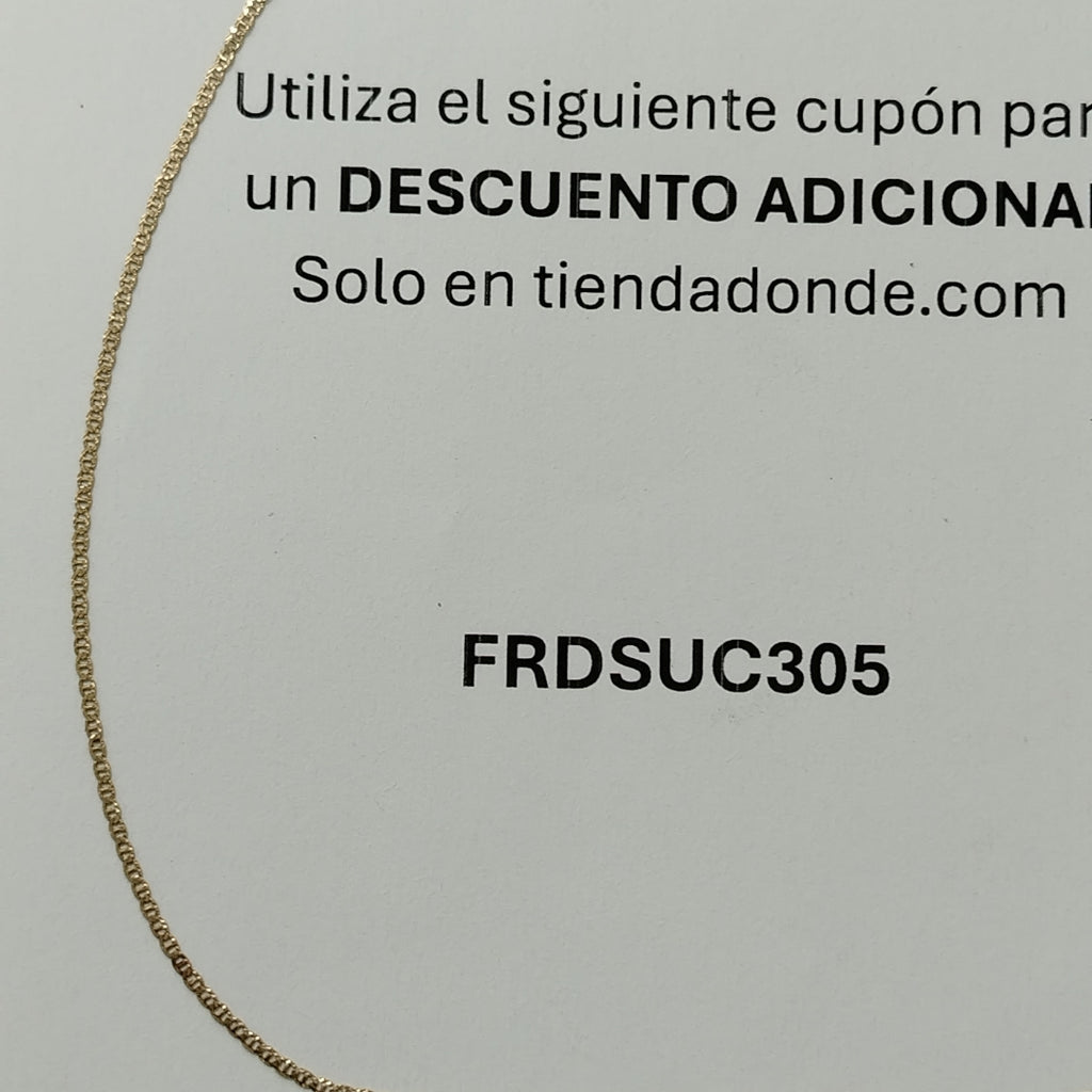 CADENA ORO 14 K 1,30 GRMS (SEMINUEVO)