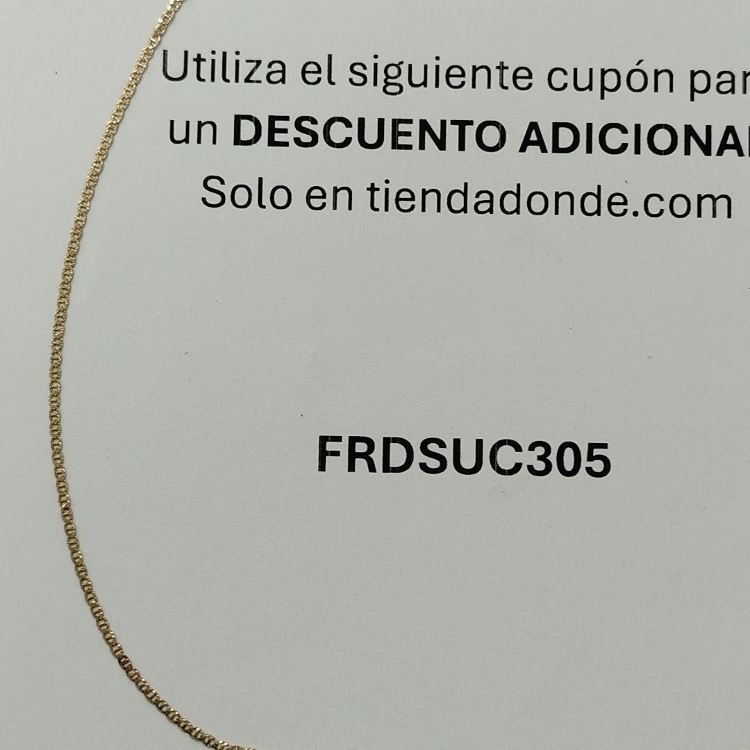 CADENA ORO 14 K 1,30 GRMS (SEMINUEVO)