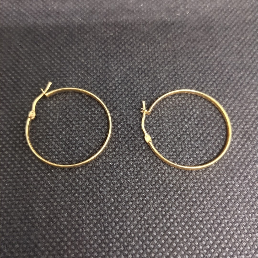 ARRACADAS PAR ORO 14 K 1,50 GRMS (SEMINUEVO)